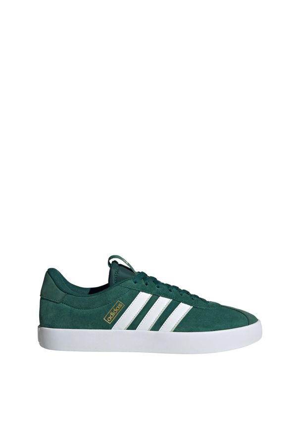 Adidas - Buty VL Court 3.0. Kolor: zielony, biały, wielokolorowy, szary. Materiał: skóra