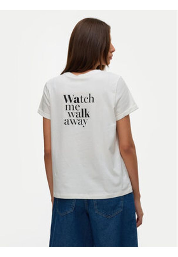 Vero Moda T-Shirt Blair 10325914 Biały Regular Fit. Kolor: biały. Materiał: bawełna
