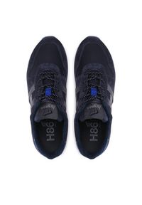 Hogan - HOGAN Sneakersy HXM3830AN51R6Y Granatowy. Kolor: niebieski. Materiał: skóra, zamsz #5