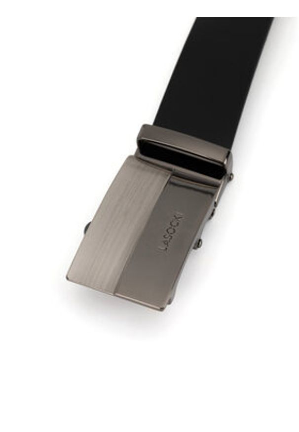 Lasocki Pasek Męski 2M2-005-SS24 Czarny. Kolor: czarny. Materiał: skóra