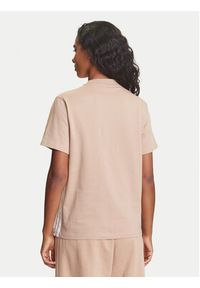 Adidas - adidas T-Shirt Essentials 3-Stripes JX7616 Beżowy Regular Fit. Kolor: beżowy. Materiał: bawełna #5
