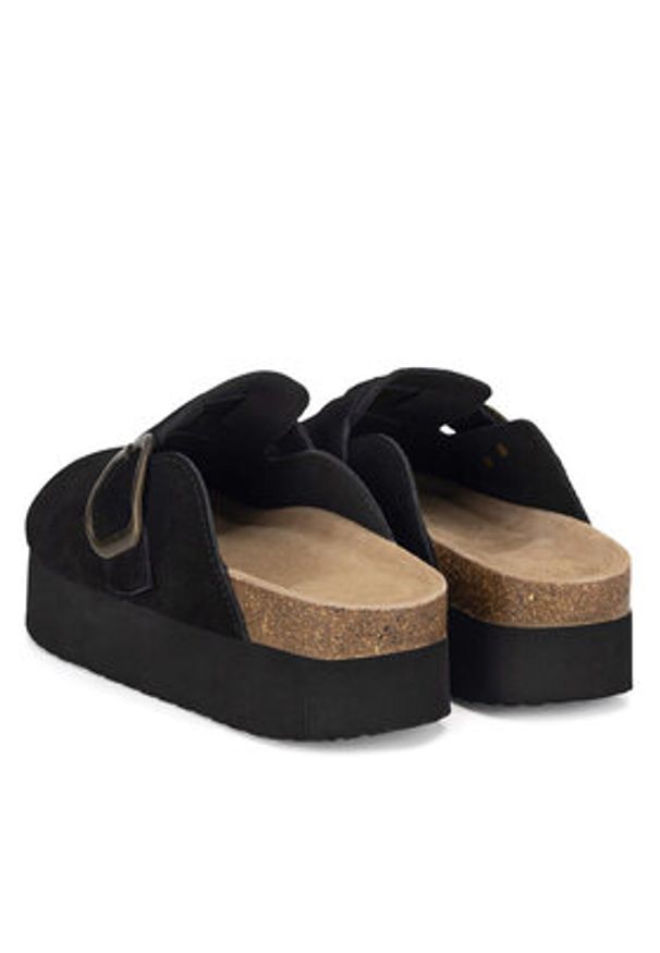 Badura Klapki TS6207-01 Czarny. Kolor: czarny. Materiał: zamsz, skóra