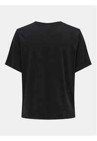 JDY T-Shirt Felisa 15300408 Czarny Regular Fit. Kolor: czarny. Materiał: bawełna #7