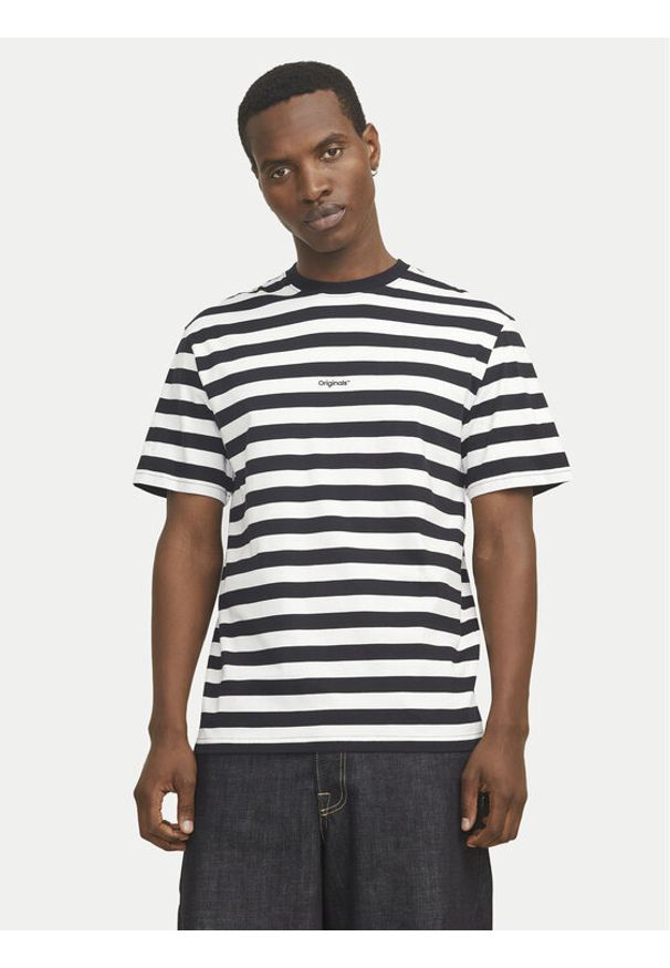 Jack & Jones T-Shirt Vesterbro 12265748 Czarny Relaxed Fit. Kolor: czarny. Materiał: bawełna