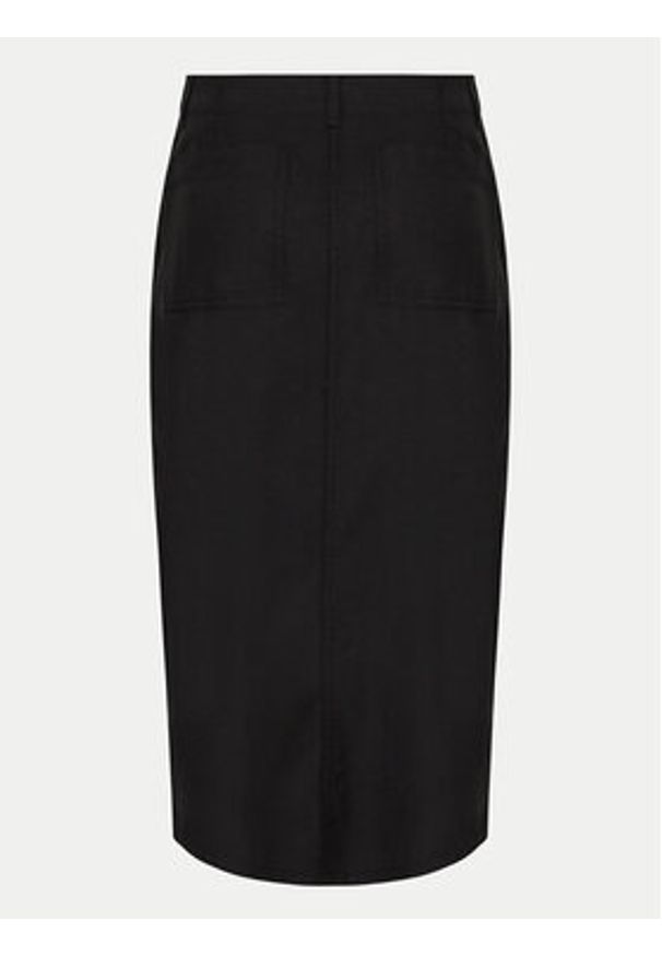 Olsen Spódnica midi 16001365 Czarny Regular Fit. Kolor: czarny. Materiał: bawełna