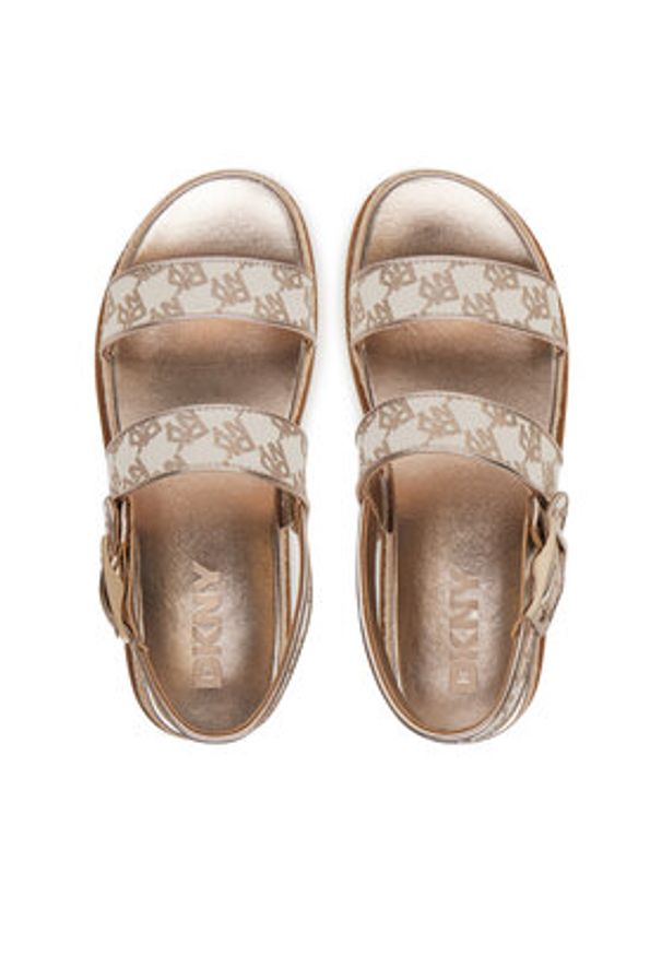 DKNY Espadryle Bernae K1598945 Beżowy. Kolor: beżowy. Materiał: materiał