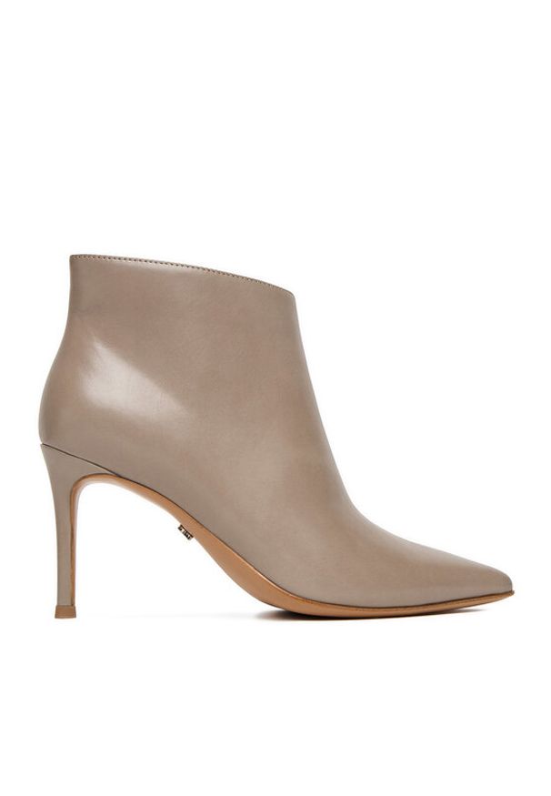 Gino Rossi - GINO ROSSI Botki EO-CLOE-GLC9273-4-370-1 Szary. Kolor: szary. Materiał: skóra