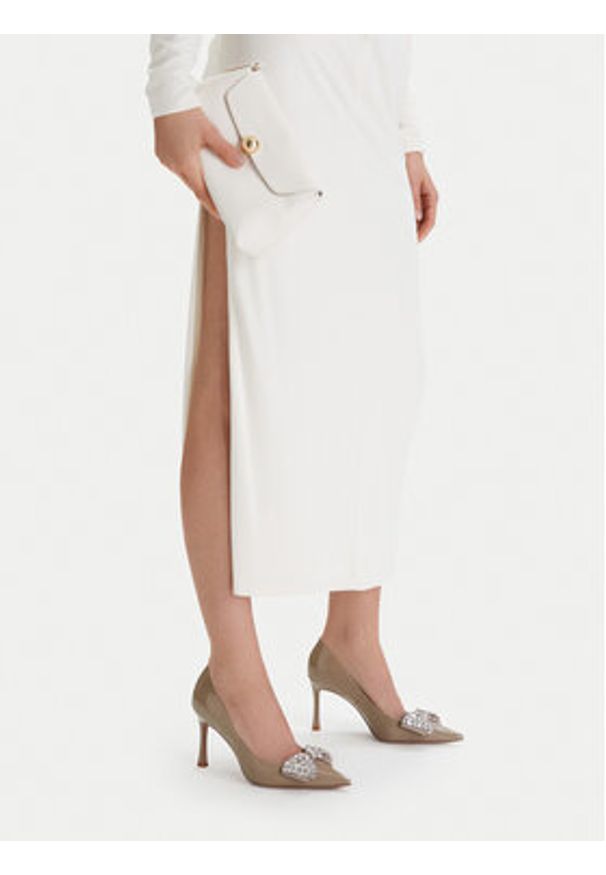 Eva Minge Czółenka SARA-V1278-388-2 Beżowy. Kolor: beżowy. Materiał: skóra, lakier