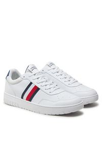 TOMMY HILFIGER - Tommy Hilfiger Sneakersy Th Basket Core Lite FM0FM05116 Biały. Kolor: biały. Materiał: materiał #5