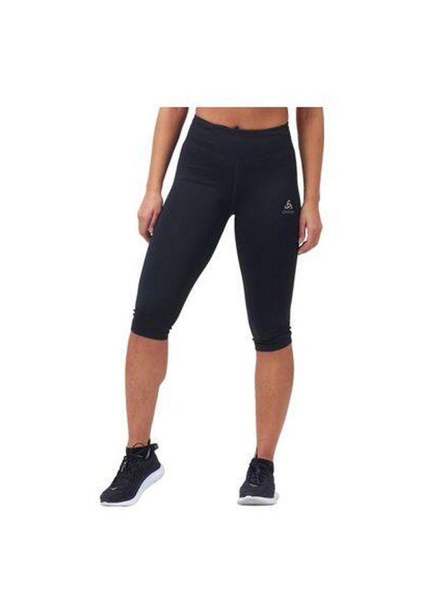 Legginsy 3/4 do biegania damskie Odlo ESSENTIAL. Kolor: czarny