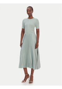 BOSS Sukienka codzienna Fadridi 50535658 Zielony Regular Fit. Okazja: na co dzień. Kolor: zielony. Materiał: syntetyk. Typ sukienki: proste. Styl: casual #1