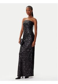 Pinko - PINKO Sukienka wieczorowa 105527 A2Q4 Czarny Regular Fit. Kolor: czarny. Materiał: syntetyk. Styl: wizytowy