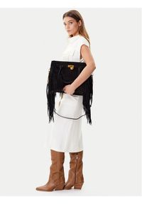 MICHAEL Michael Kors Torebka Hamilton Moderne 30F5ANXS3S Czarny. Kolor: czarny. Materiał: skórzane, zamszowe