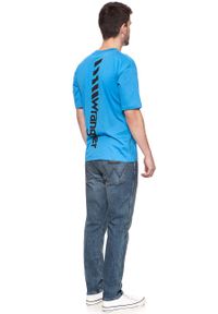 Wrangler - WRANGLER T SHIRT B&Y OVERSIZED T MEDITERRANEAN BLUE W7C44GHBR $. Wzór: nadruk. Sezon: lato. Styl: retro #8