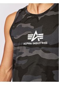 Alpha Industries Tank top Basci Camo 126566C Szary Regular Fit. Kolor: szary. Materiał: bawełna #3