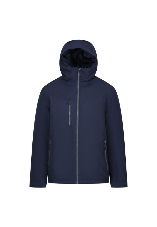 Regatta - Kurtka Wodoodporna Męska Ocieplana Navigate. Kolor: wielokolorowy, niebieski, szary. Sport: turystyka piesza