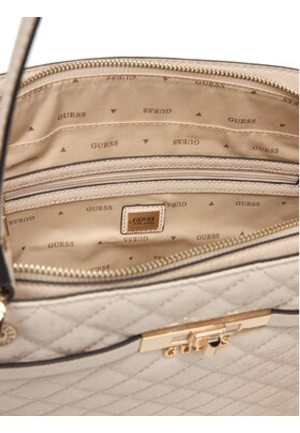 Guess Torebka Idra HWGG81 57250 Beżowy. Kolor: beżowy. Materiał: skórzane