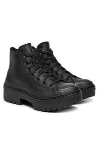 Converse Trzewiki Chuck Taylor All Star Lugged Heel Leather Platform A10369C Czarny. Kolor: czarny. Materiał: skóra. Obcas: na platformie #6