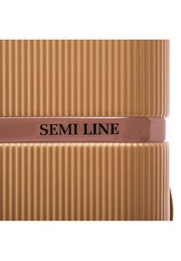 Semi Line Walizka średnia T5667-3 Złoty. Kolor: złoty #2