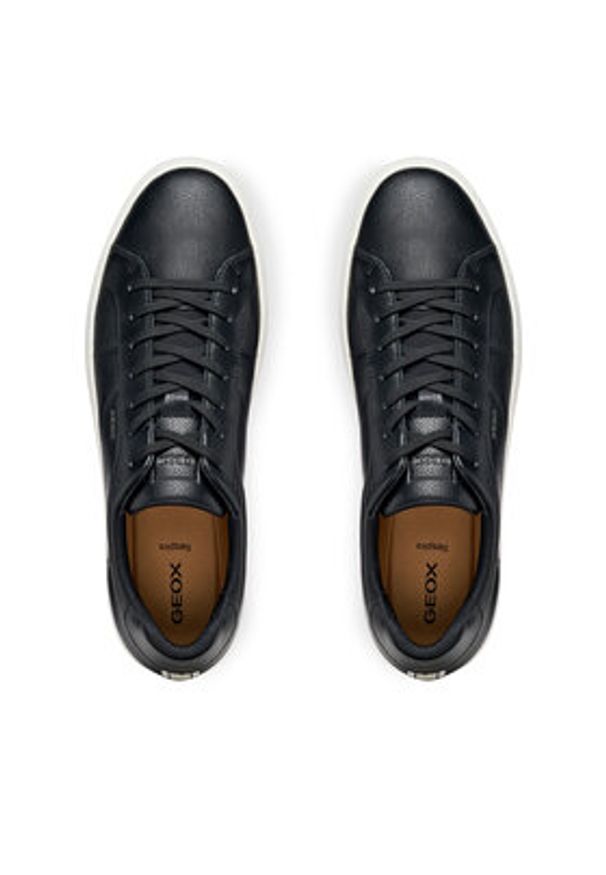 Geox Sneakersy U Serifos U65LSC 000BU C9999 Czarny. Kolor: czarny. Materiał: skóra