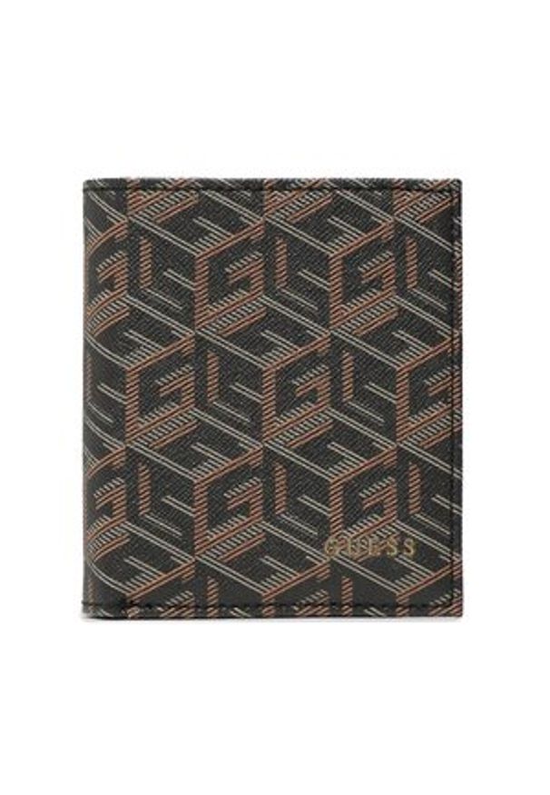 Duży Portfel Męski Guess - Ederlo Slg SMERLO LEA22 BLA. Kolor: czarny. Materiał: skóra