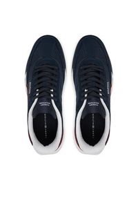 TOMMY HILFIGER - Tommy Hilfiger Sneakersy Retro Runner Nylon Mix FM0FM05523 Granatowy. Kolor: niebieski. Materiał: zamsz, skóra #6