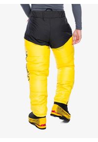 LA SPORTIVA - Spodnie puchowe męskie La Sportiva Olympus Tech Down Pant. Kolor: żółty. Materiał: puch