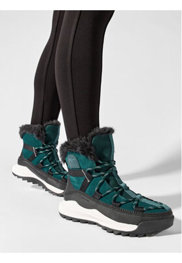 sorel - Sorel Śniegowce Ona™ Rmx Glacy Wp NL5050-301 Zielony. Kolor: zielony. Materiał: zamsz, skóra