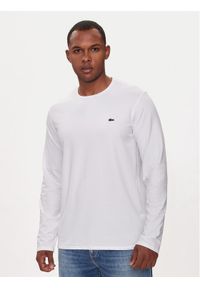 Lacoste Longsleeve TH0990 Biały Regular Fit. Kolor: biały. Materiał: bawełna. Długość rękawa: długi rękaw