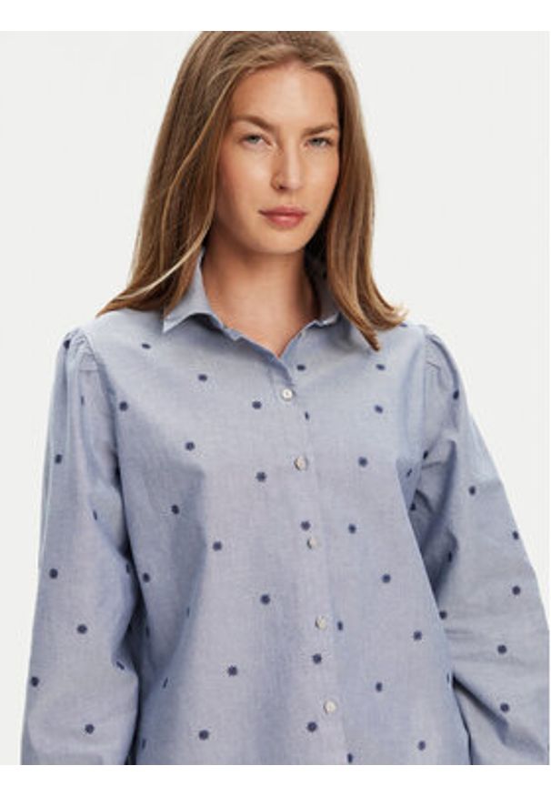 United Colors of Benetton - United Colors Of Benetton Koszula 5D51DQ0BF Niebieski Regular Fit. Kolor: niebieski. Materiał: bawełna