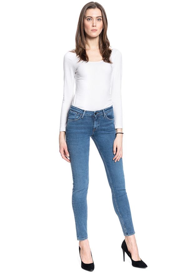 Lee - SPODNIE DAMSKIE LEE SCARLETT SELVAGE FAIR MID L526LY40 112111739