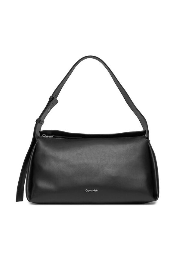 Calvin Klein Torebka Gracie Shoulder Bag K60K611341 Czarny. Kolor: czarny. Materiał: skórzane