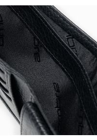 Ombre Clothing - Portfel męski skórzany - czarny A609 - uniwersalny. Kolor: czarny. Materiał: skóra #3
