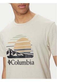 columbia - Columbia T-Shirt Path Lake™ II Graphic 1934814 Beżowy Regular Fit. Kolor: beżowy. Materiał: bawełna #3