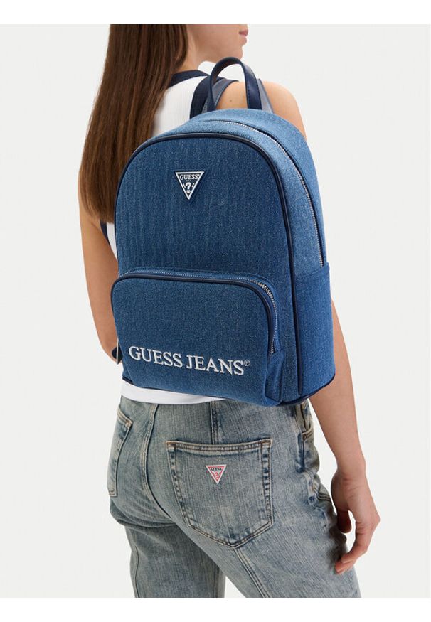 Guess Jeans Plecak CWBEO-GUESS-B-011-09 Niebieski. Kolor: niebieski. Materiał: materiał