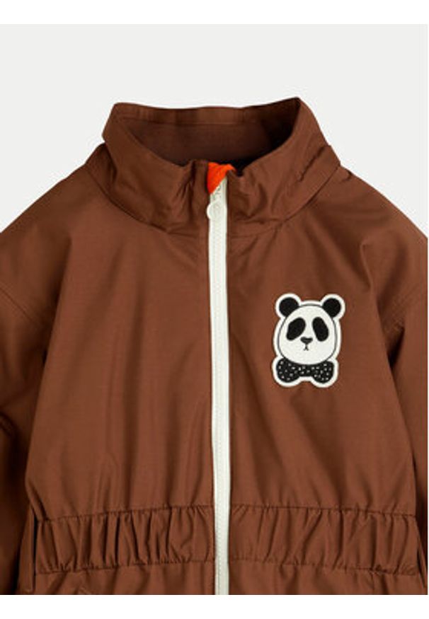 Mini Rodini Kurtka narciarska Panda 2376013816 Brązowy Regular Fit. Kolor: brązowy. Materiał: syntetyk. Sport: narciarstwo