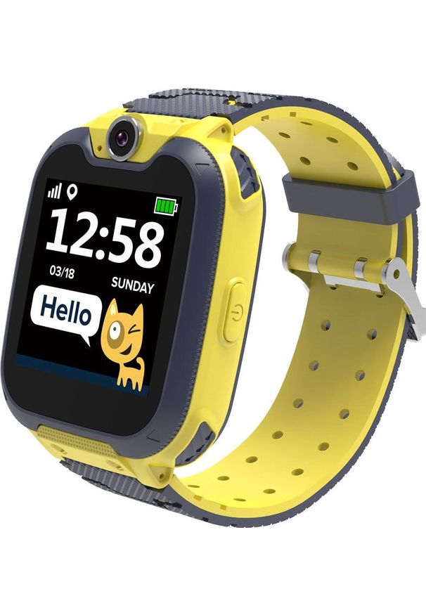 CANYON - Smartwatch Canyon Tony KW-31 Czarno-żółty (CNE-KW31YB). Rodzaj zegarka: smartwatch. Kolor: czarny, wielokolorowy, żółty