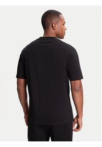 Karl Lagerfeld - KARL LAGERFELD T-Shirt 755144 553225 Czarny Regular Fit. Typ kołnierza: dekolt w karo. Kolor: czarny. Materiał: bawełna #4