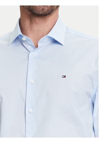 TOMMY HILFIGER - Tommy Hilfiger Koszula MW0MW38347 Błękitny Slim Fit. Kolor: niebieski. Materiał: bawełna #3