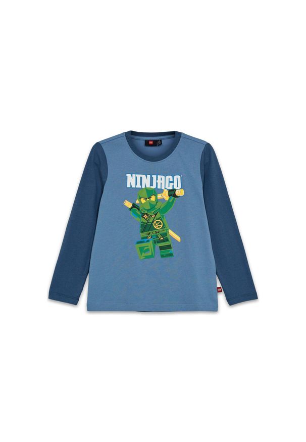 Koszulka z Długim Rekawem Dziecięca LEGO NINJAGO Tano 615 Niebieska. Kolor: niebieski. Długość: długie
