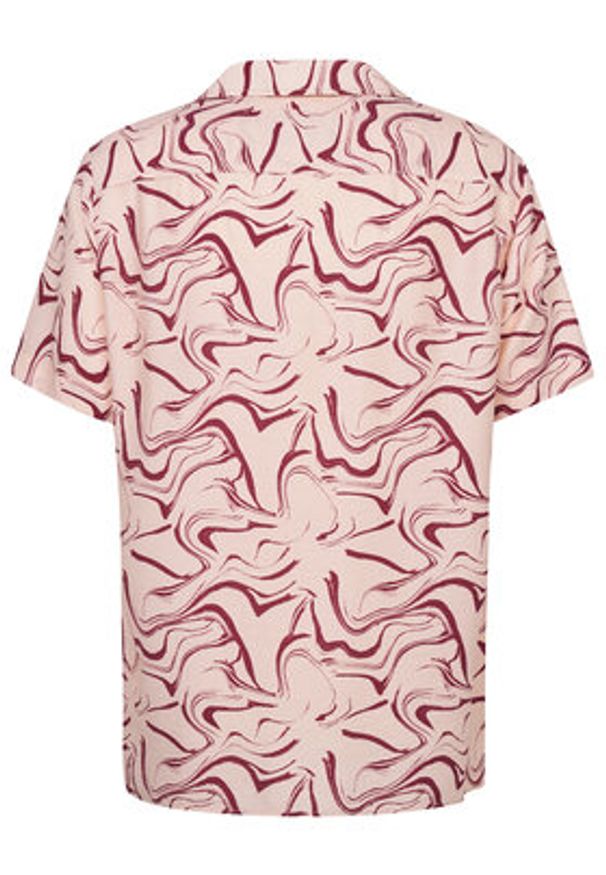 Bugatti Koszula 9253-78956C Czerwony Comfortable Fit. Kolor: czerwony. Materiał: wiskoza