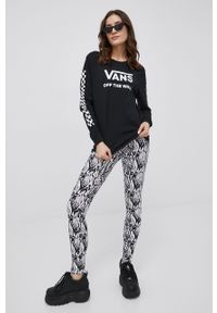 Fila legginsy damskie kolor czarny wzorzyste. Kolor: czarny. Materiał: dzianina #2