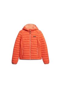 Damska kurtka puchowa Superdry Fuji Lite. Kolor: różowy. Materiał: puch. Sezon: zima, jesień. Styl: elegancki