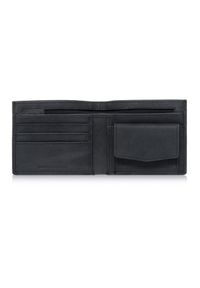 Ochnik - Mały skórzany portfel męski. Kolor: czarny. Materiał: skóra #2