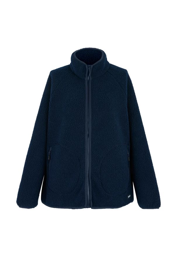 Regatta - Bluza Polarowa Damska Borg Pełen Suwak Frankie. Kolor: niebieski. Materiał: polar. Sezon: zima. Styl: sportowy. Sport: turystyka piesza