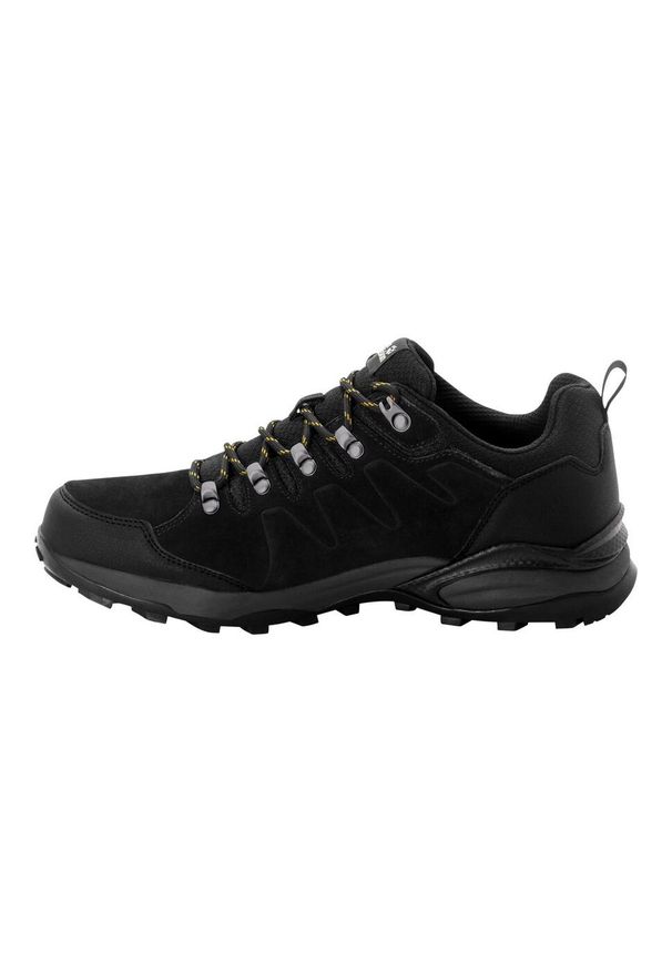 Buty trekkingowe męskie Jack Wolfskin Refugio Texapore Low. Kolor: żółty, wielokolorowy, czarny, szary. Materiał: guma, materiał, syntetyk