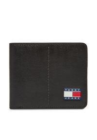 Tommy Jeans Duży Portfel Męski Tjm Heritage Leather Cc Wallet AM0AM13409 Czarny. Kolor: czarny. Materiał: skóra