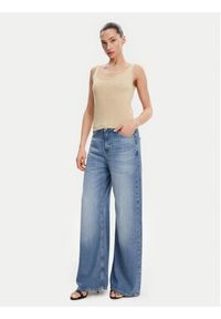 Guess Jeansy W5GA82 D5B94 Niebieski Wide Leg. Kolor: niebieski
