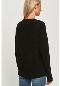 Calvin Klein Jeans - Sweter. Kolor: czarny. Materiał: wełna, akryl, dzianina, poliamid. Długość rękawa: długi rękaw. Długość: długie. Wzór: aplikacja #3