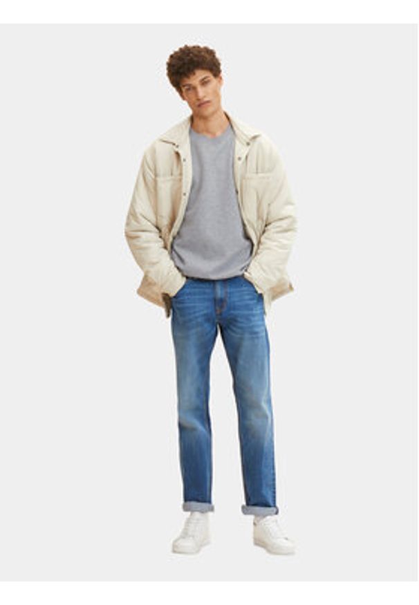 Tom Tailor Jeansy 1007860 Niebieski Slim Fit. Kolor: niebieski